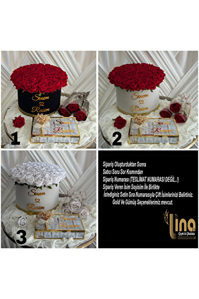 eyb lina organizasyon 96 Adet Isteme Nişan Çikolatası 41 Adet Gül 3 Adet Anne...