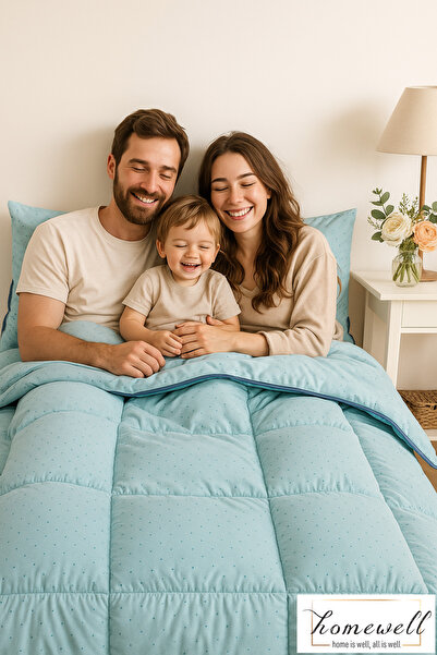 homewell %100 SAF BAMBU HİPOALERJENİK ÇİFT KİŞİLİK UYKU SETİ MİNT