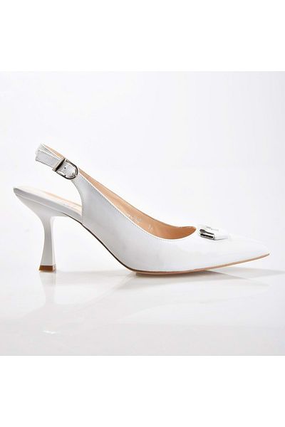 NİSH EXCLUSİVE Nish Exclusive 2430 Women's Genuine Leather Heeled Shoes