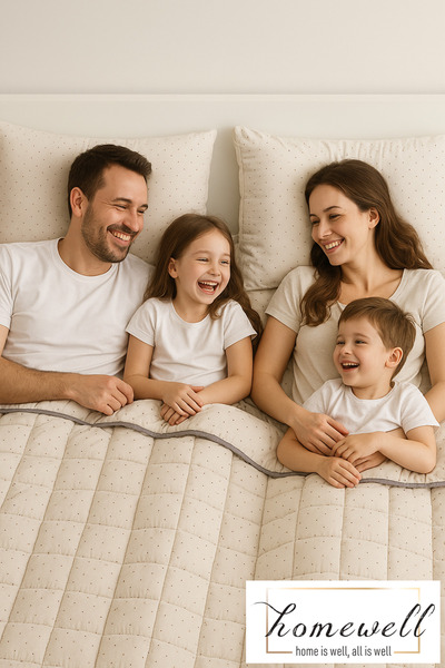 homewell %100 SAF İNGİLİZ YÜNÜ HİPOALERJENİK YIKANABİLİR ÇİFT KİŞİLİK UYKU SE...