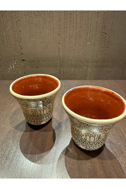 İLKCET MODA Rapido Ethnic Patterned 2-Piece Cup