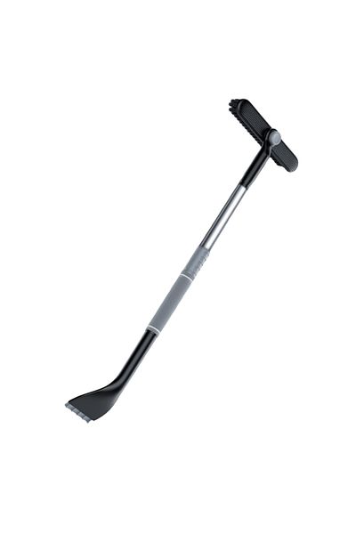VODOOL Black Car Multifunctional Snow Shovel Rotatable Telescopic Snow Removal Auto Windshield Defrosting I