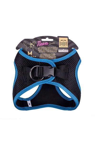 Doggie Cool Woven Neon Small Breed Collar Blue 38-44 cm (Ang-M)