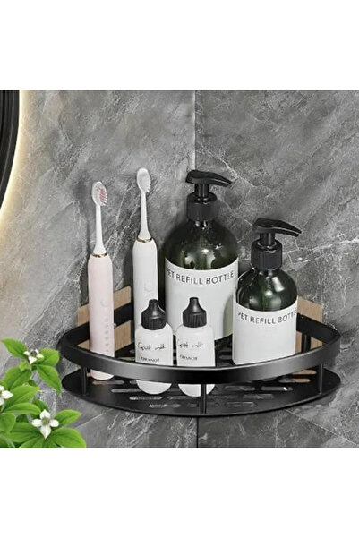 Choice رف تخزين حمام مثلث آخر، أرفف حمام، رف زاوية مثبت على الحائط بدون حفر، حامل دش