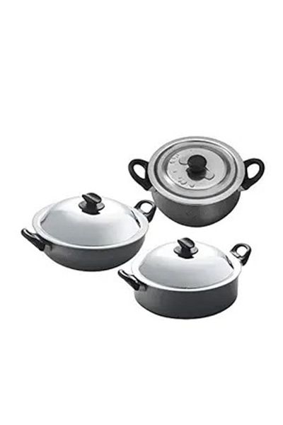 Chefline وعاء صلصة كبير 22 سم مصنوع من الفولاذ المقاوم للصدأ عالي التحمل، مصنوع في الهند