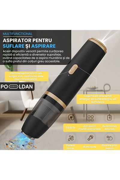 OEM Aspirator Portabil Multifuncțional Fără Fir, Model Inovator, Motor Fără Perii