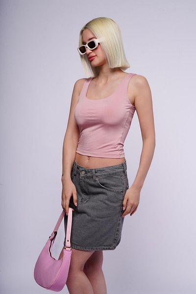 Madmext Rosa Damenbluse mit dicken Trägern MG1998