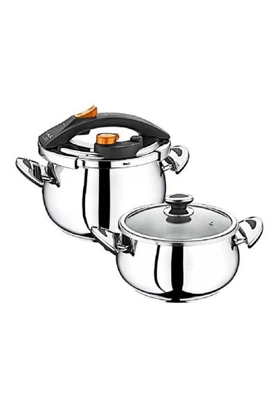 OMS 5120 Küre Matic 5 7 Liter Pressure Cooker Set Black