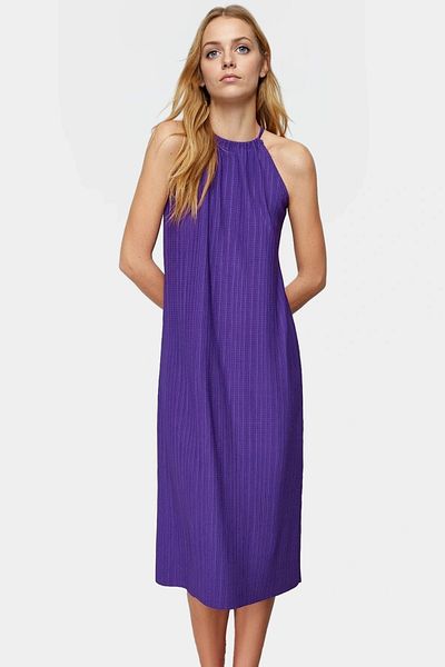 PayBuy Stylish Pleated Midi Dress Comfortable Fit Knitted Fabric Summer Casual Premium Quality Durable Material