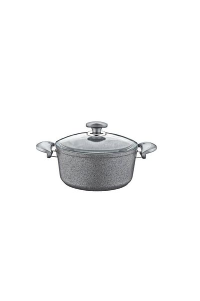 OMS Collection 28X13 cm Granite Deep Pot Gray