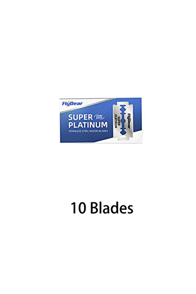 Choice1 10 blades Stainless steel double-sided shaver, men's shaver, sharp blade replaceable, old-fashioned