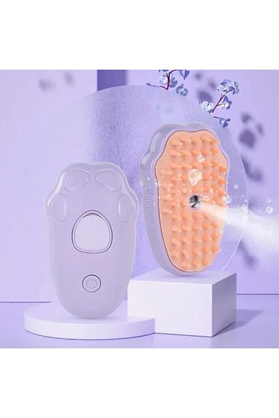 Choice Purple 3 In 1 Cat Comb Brush Electric Spray Cat Steam Brush Spray Cat Hair Brushes For Massage Pet F