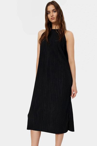 PayBuy Stylish Pleated Midi Dress Comfortable Fit Knitted Fabric Summer Casual Premium Quality Durable Material
