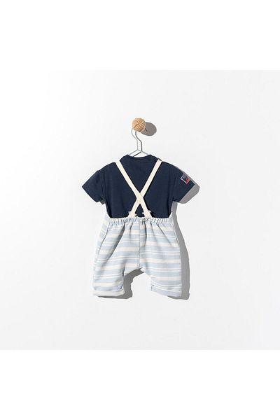 Babyhola Baby Boy Children's Festive Salopet T-Shirt Set 21055