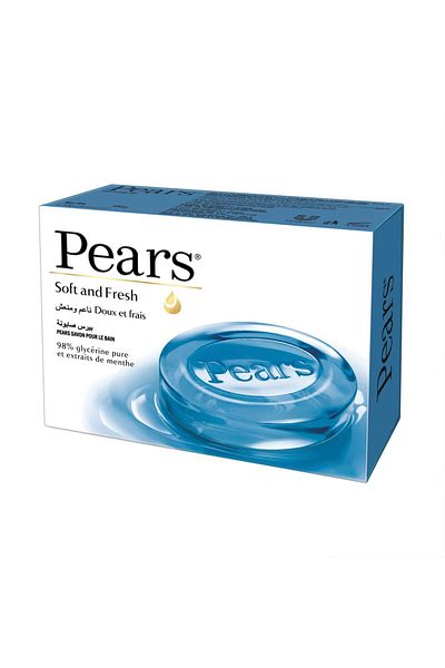 Pears Soft & Fresh Soap Bar With Mint Extracts – 125g | Gentle & Refreshing Care