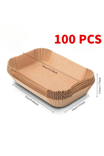Choice 100PCS Disposable Air Fryer Paper Non-Stick Kitchen Baking Airfryer Mat Oilproof Micro-wave Barbecue