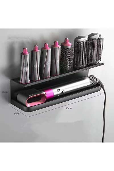 Choice رف تخزين متعدد الوظائف مثبت على الحائط من Dyson Airwrap، رف مجفف الشعر...
