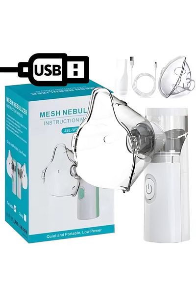 Alextrasza White Beauty Health Nebulizador Portable Silence Medical Handheld Nebulizer Usb Rechargeable Mesh In