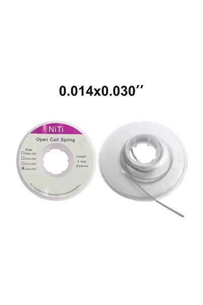 Choice 0.014 1 لفة 3 أقدام/914 تقويم الأسنان نيتي زنبرك ملفوف مفتوح طب الأسنا...