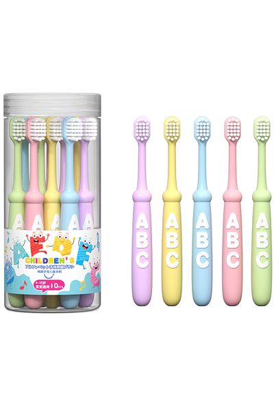 Choice 10 Pcs 4/10 Pcs Children's Soft Bristled Toothbrush, Cleaning And Protecting Gums, Suitable For Babi