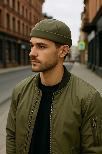 GONCA ŞAPKA 100% Cotton Docker Without Sipper Hat