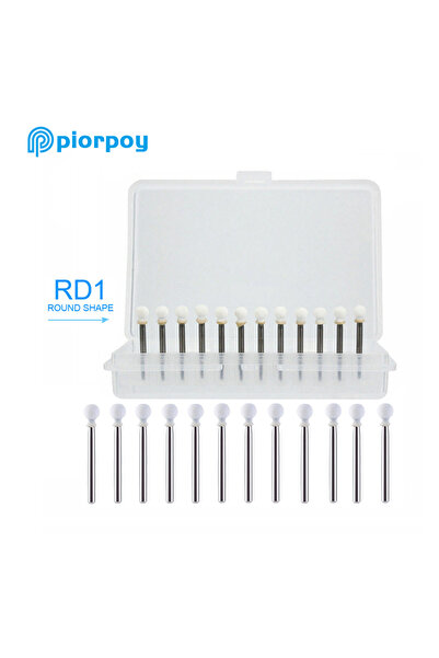 Choice RD1 PIORPOY 12 قطعة/صندوق حجر تلميع الأسنان أدوات طب الأسنان البيضاء م...