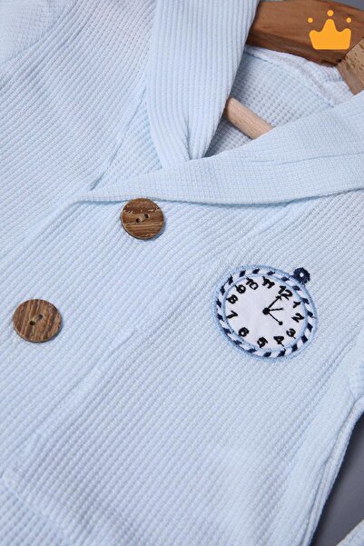 Babyhola Şal Yaka Gömlek Pantolon Erkek Bebek Takım 2287