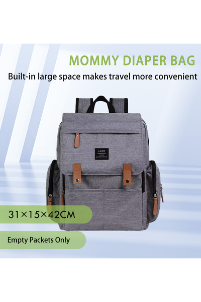 Choice حقائب حفاضات للأمهات من جراي لاند، حقائب ظهر كبيرة الحجم للسفر مع حصير...