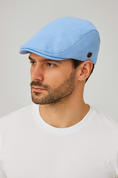 GONCA ŞAPKA Yazlık Keten London Kasket Spor Kasket Şapka