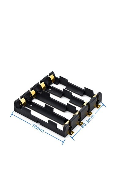 ICGOICIC حامل بطاريات 18650 SMT، علبة تخزين بطاريات 18650 SMD، صندوق تخزين، ح...