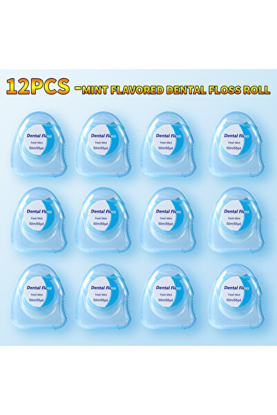 Choice 12 قطعة 20 قطعة/12 قطعة/6 قطع/2 قطعة خيط تنظيف الأسنان - بنكهة النعناع...
