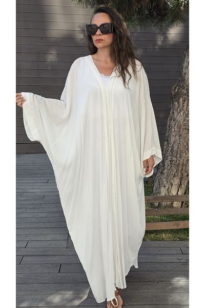 Park Moda Kimono Zebra Pattern White