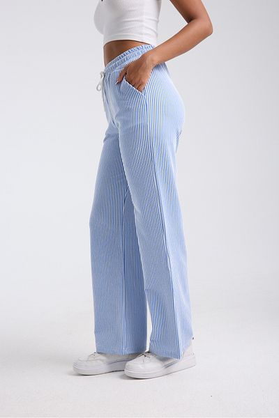 KAPHONE Women's Wide Leg Striped Palazzo Pants