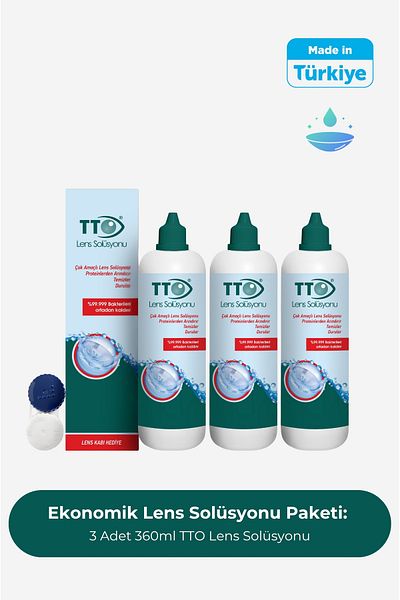 TTO 360 ml 3 Pieces Lens Solution Expiry Date 9/2026