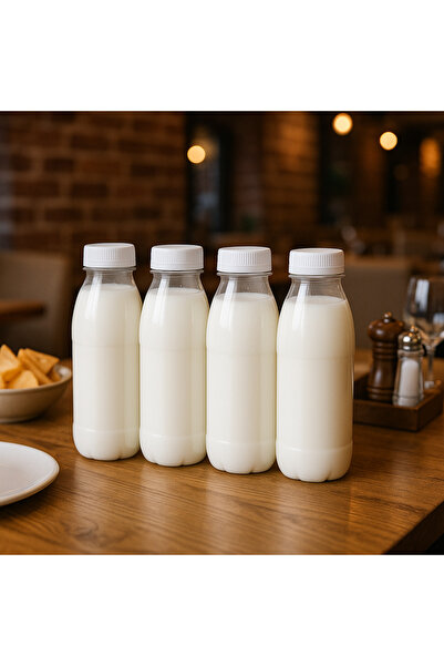 YENİ KOÇ PLASTİK 6Pcs 230ml Detox Juices Smoothies Diet Athlete's Drink Pet Bottle Lock Cap Bottle 250