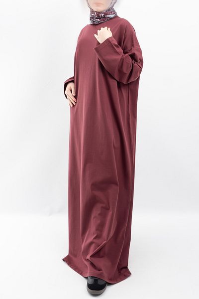 Vauva Oversize Μακρύ 100% Βαμβακερό Άνετο Φόρεμα 25566