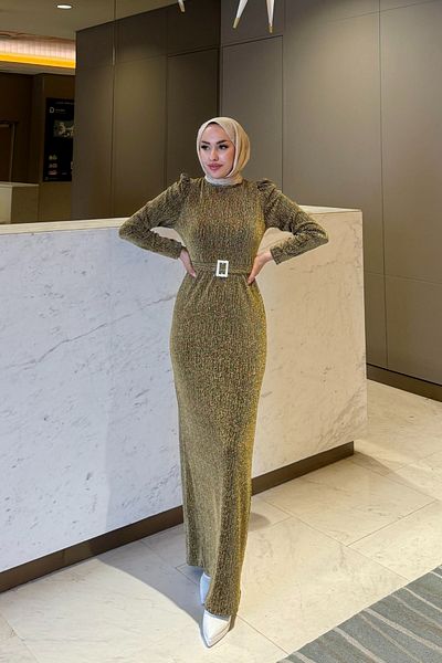 Tarzım Tuba Hijab Glitter Tuba Dress