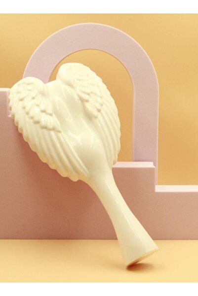 Prime by Javaudan Hair Brush Wet Tangle Detangler Hairbrush comb for women - Gloss White Pink Bristles