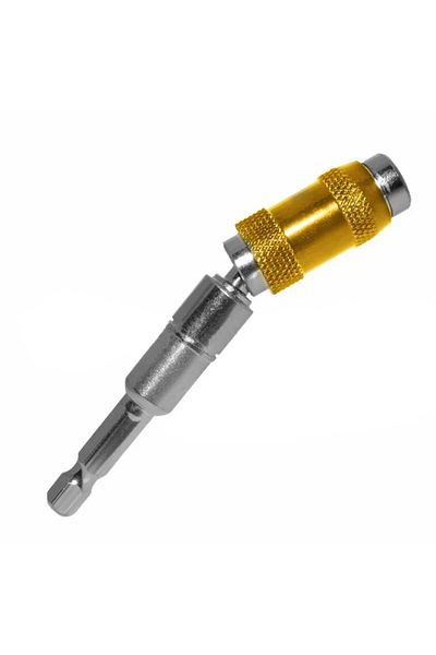 Choice Yellow 1pc Drill Bit Holder Magnetic Swiveling Bit Tip Holder Set Drill Bit Extension Pivot 1/4 Inch