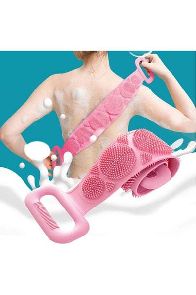 Prime by Javaudan Back Scrubber for Shower Bath Scrub Body Brush Silicone Back Brush Extra Long Exfo