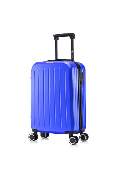 Quasar & Co. Troler De Cabina Legend,55x35x22cm,bagaj De Mana,valiza Cabina,4 Roti Rotire 360,abs,albastru Royal