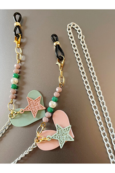 THİNBLACK Chain Heart Figured Glasses