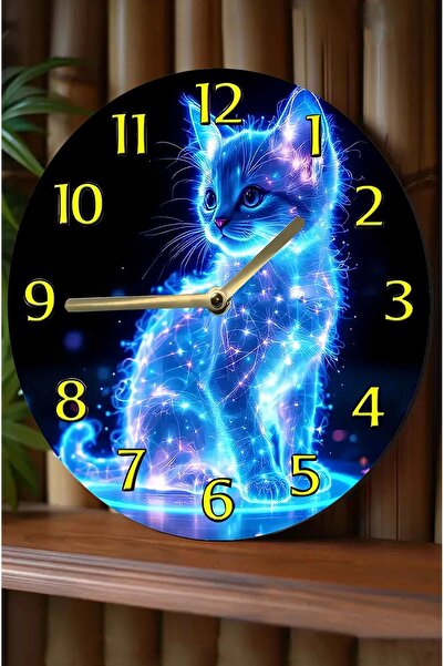 kutuTR Sessiz Yuvarlak Ahşap Duvar Saati, Kuvars Hareketli 3d Görünümlü 2d Saat Sdw Çocuk Odası