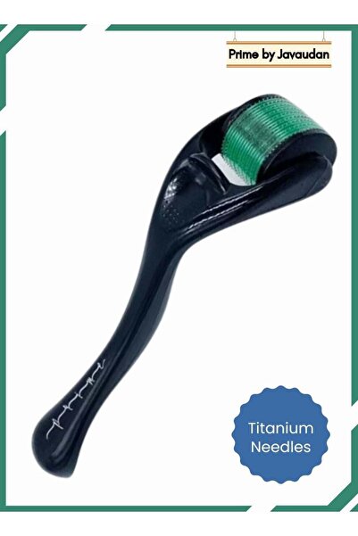 Prime by Javaudan بكرة اللحية 0.5 مم ديرما فيس رولر مع 540 إبرة دقيقة بكرة تيتانيوم للبشرة للوجه والجسم واللحية
