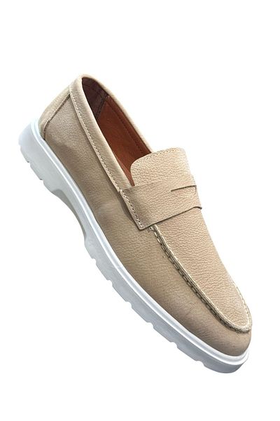 Greyybull Shoes μπεζ δερμάτινα nubuck καθημερινά casual παπούτσια - ελαφριά καλοκαιρινά παπούτσια