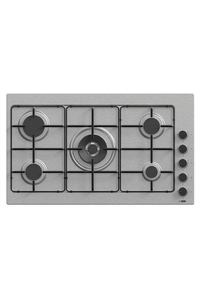 GL GENERAL 5 Burners Gas Built in Cooker, 87x52 cm, Heavy Duty Stand, Easy to Clean to Steel Surface Auto Burn,