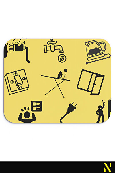 nilizma Mouse Pad ergonomic cu tematică obsesivă – Design colorat și confortabil cu bază anti-alunecare