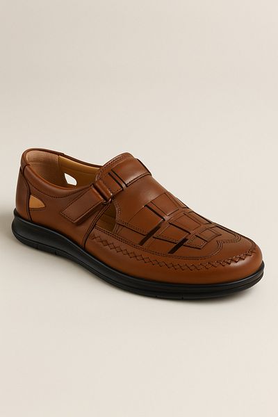 Greyybull Shoes μαύρισμα δερμάτινα ανδρικά ελαφριά καλοκαιρινά σανδάλια παπούτσια