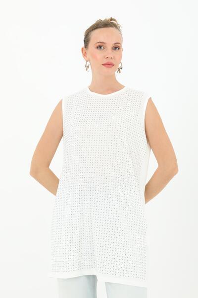 Puane Zero Sleeve Stone Tunic