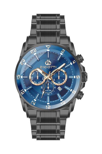 Bigotti Bg.1.10649-7 Functions Active Calendar 5 Atm Waterproofness Black Color Men's Wrist Watch
